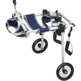 2 Wheels Dog Wheelchair for Back Legs, Pet Wheelchair Lightweight & Adjustable Assisting in Healing, Dog Cart/Wheelchair for Injured, Disabled