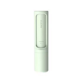 2-1 Reusable Pet Hair Remover Brush Lint Roller Portable Effective Self Cleaning Tool for Cat Dog Fur Hair Dust Removal Brush (Option: Green)